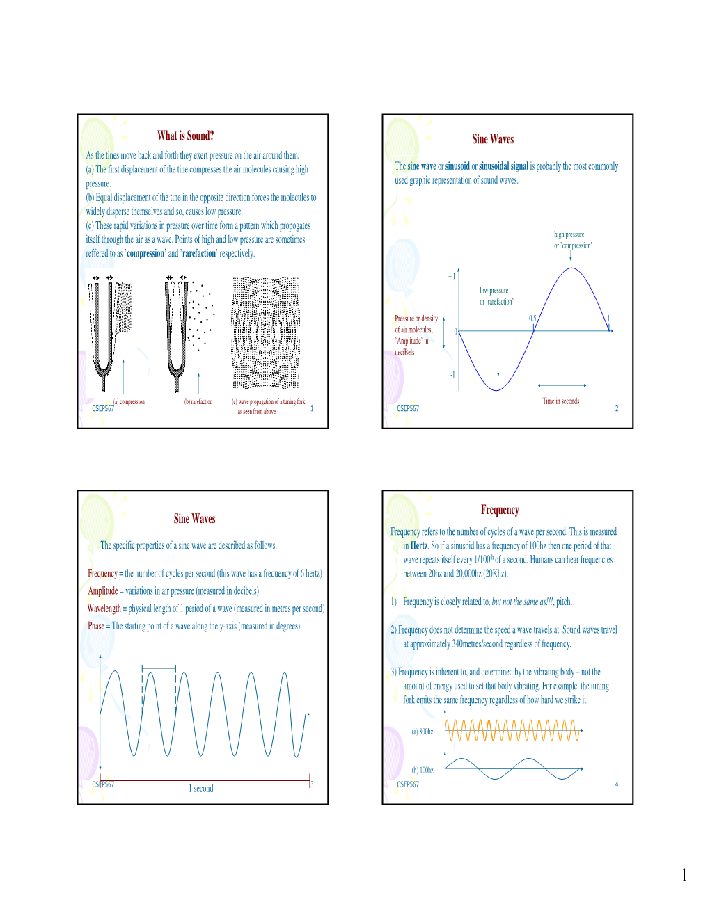 Sine Waves Sine Waves Frequency