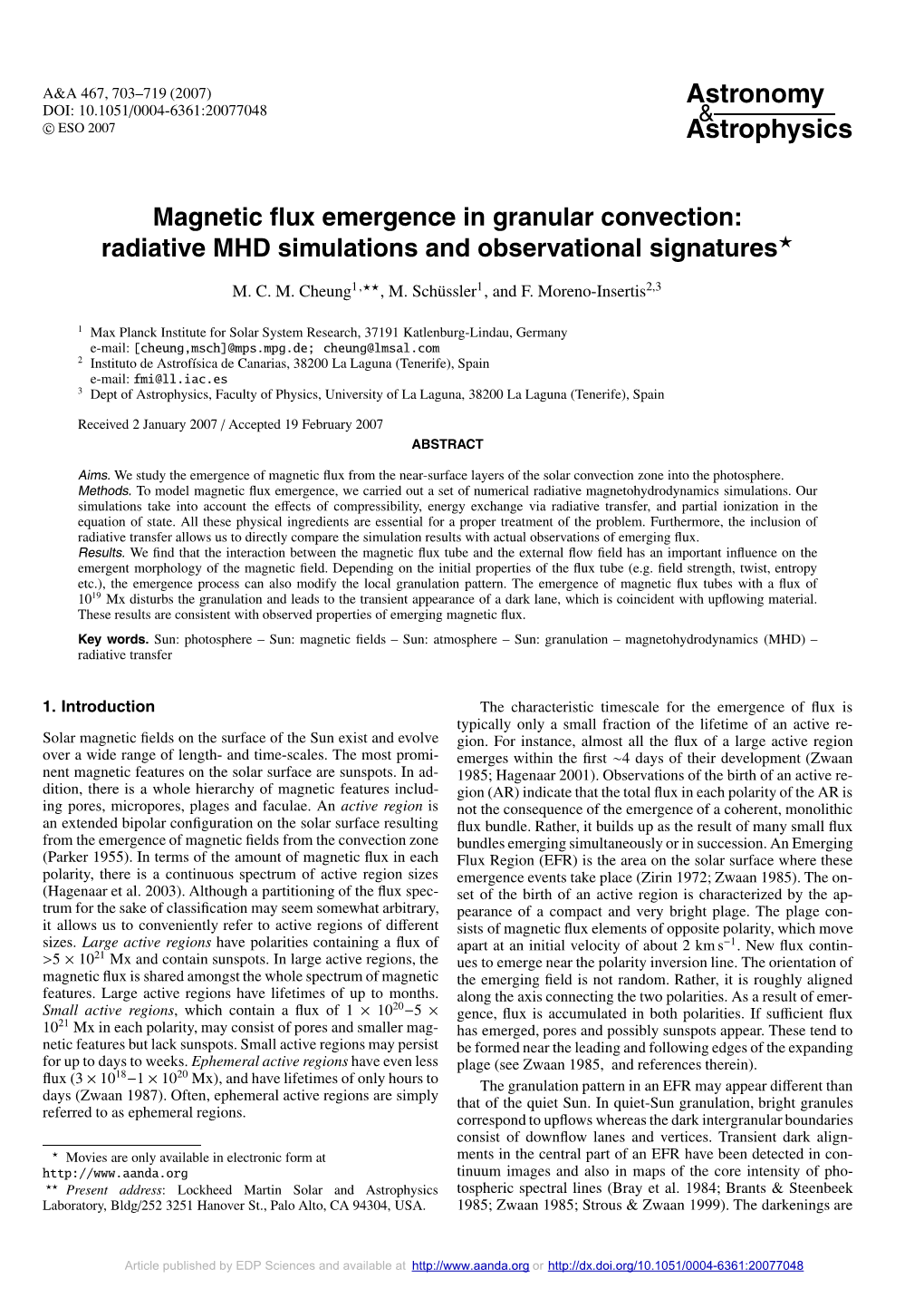 Magnetic Flux Emergence in Granular Convection