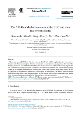 The 750 Gev Diphoton Excess at the LHC and Dark Matter Constraints