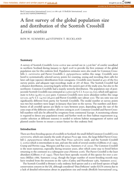 A First Survey of the Global Population Size and Distribution of The