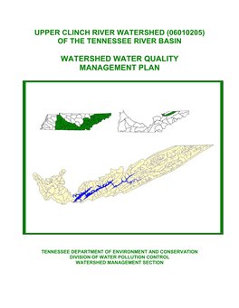 Upper Clinch River Water Quality Management Plan (2007)