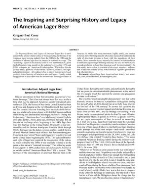 The Inspiring and Surprising History and Legacy of American Lager Beer