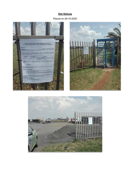 Site Notices Placed on 26-10-2020
