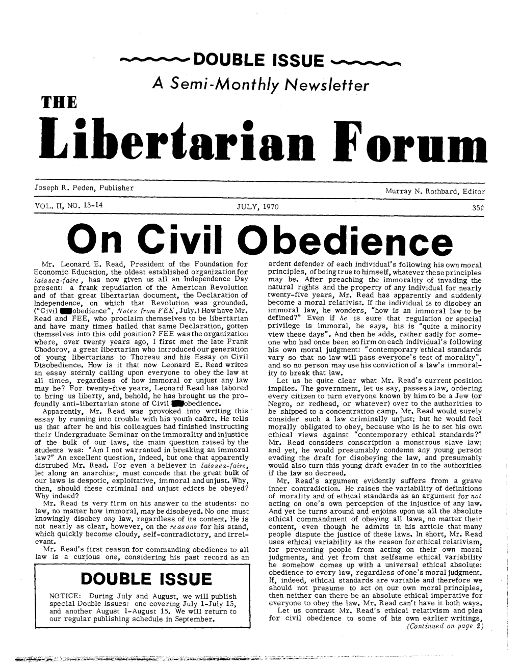 Libertarian Forum