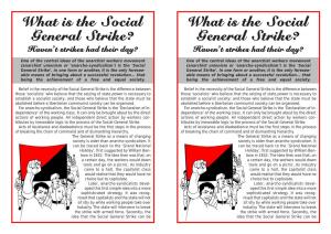 What Is the Social General Strike? General Strike? Haven’T Strikes Had Their Day? Haven’T Strikes Had Their Day?