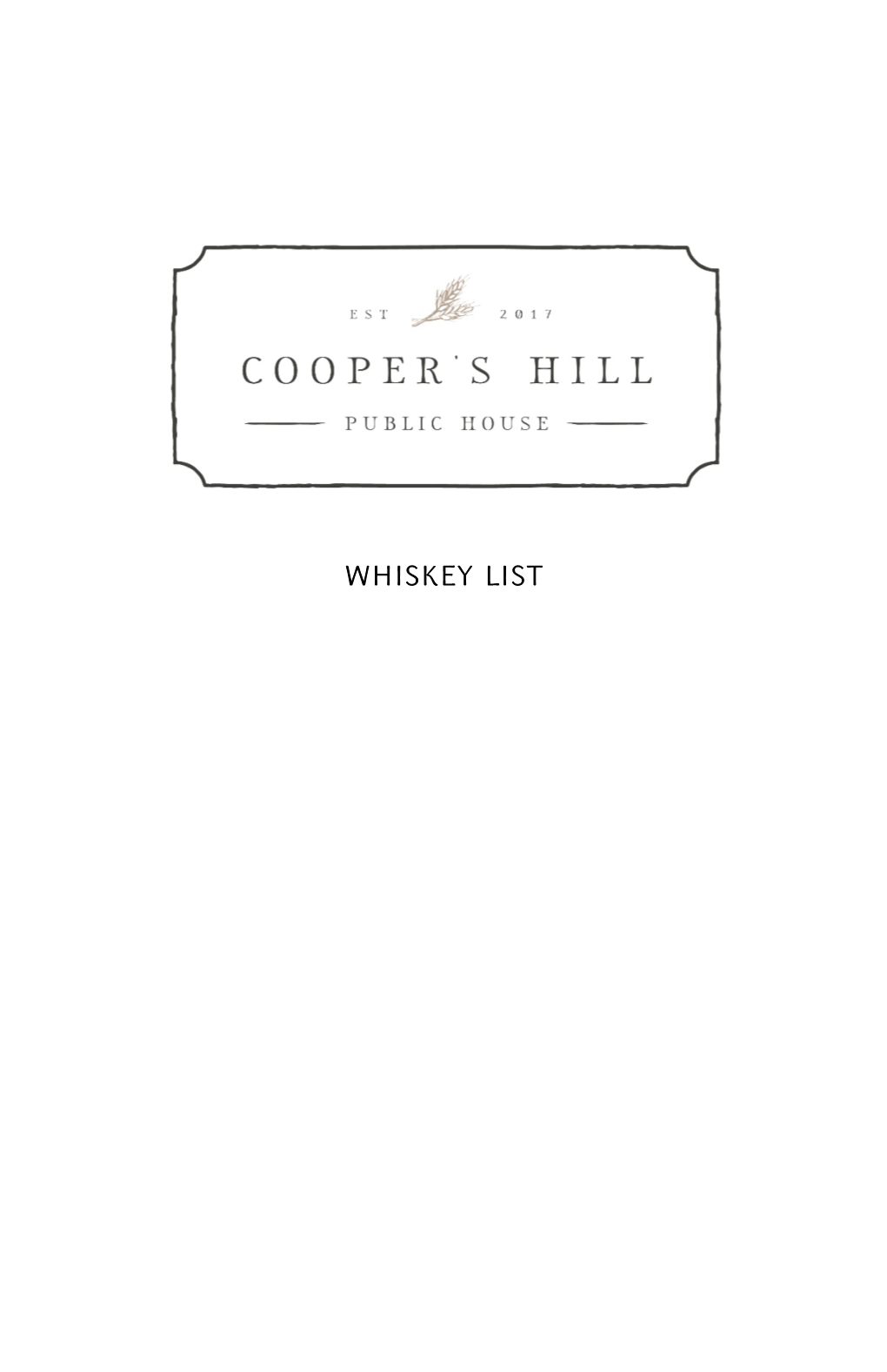 WHISKEY List