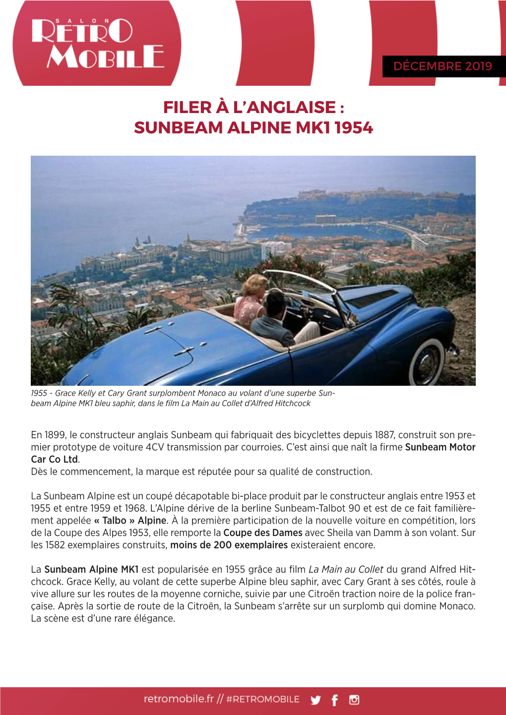Sunbeam Alpine Mk1 1954
