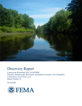 Contoocook River Watershed Discovery Report