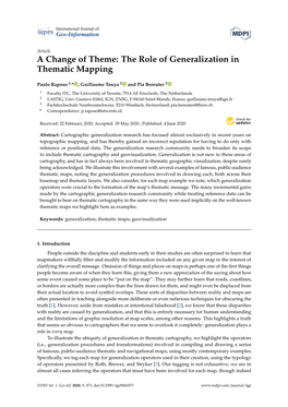 The Role of Generalization in Thematic Mapping