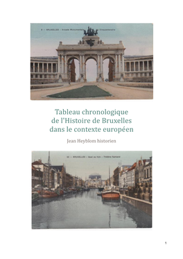 Tableau Chronologique De L'histoire De Bruxelles Dans Le Contexte Europe En