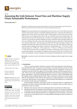 Assessing the Link Between Vessel Size and Maritime Supply Chain Sustainable Performance