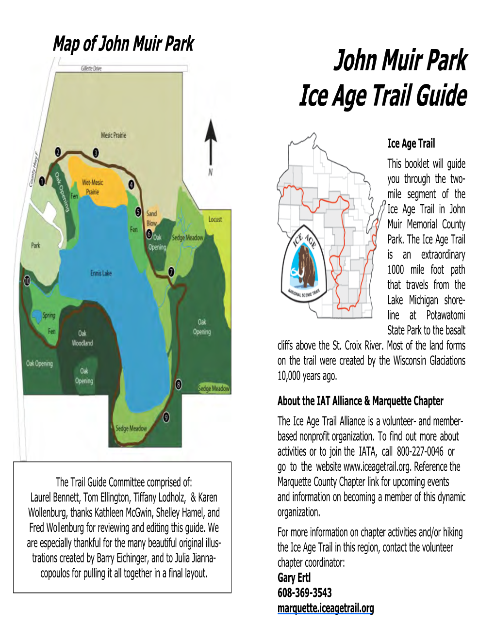 John Muir Park Ice Age Trail Guide - DocsLib