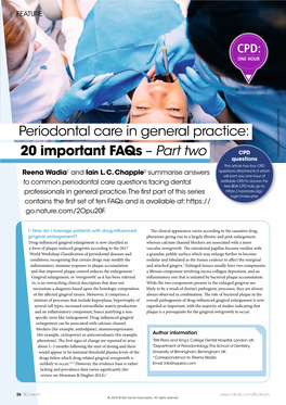 Periodontal Care in General Practice