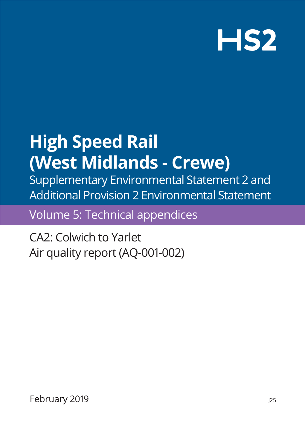 HS2 Phase 2A Appendix