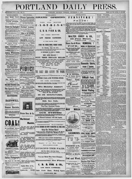 Portland Daily Press: September 8, 1877