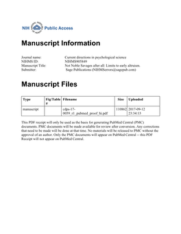 Manuscript Information Manuscript Files