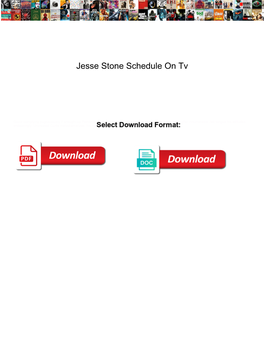 Jesse Stone Schedule on Tv