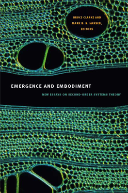 Emergence and Embodiment Science and Cultural Theory