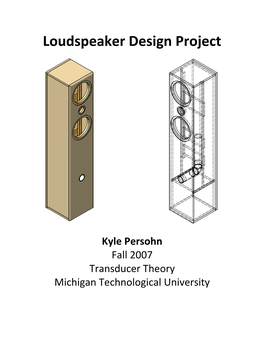 Loudspeaker Design Project