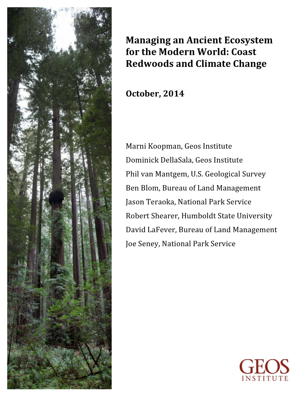 Coast Redwoods and Climate Change