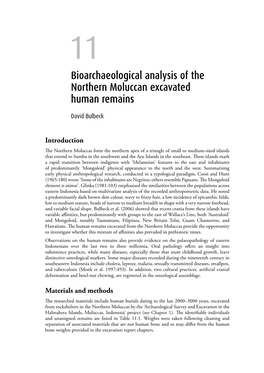 11. Bioarchaeological Analysis of the Northern Moluccan Excavated Human Remains 169