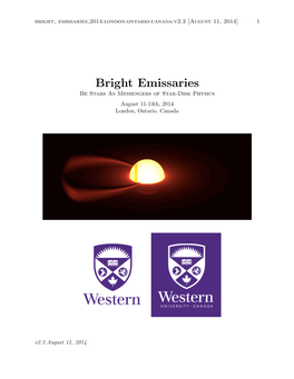 Bright Emissaries 2014:London:Ontario:Canada:V2.3 [August 11, 2014] 1