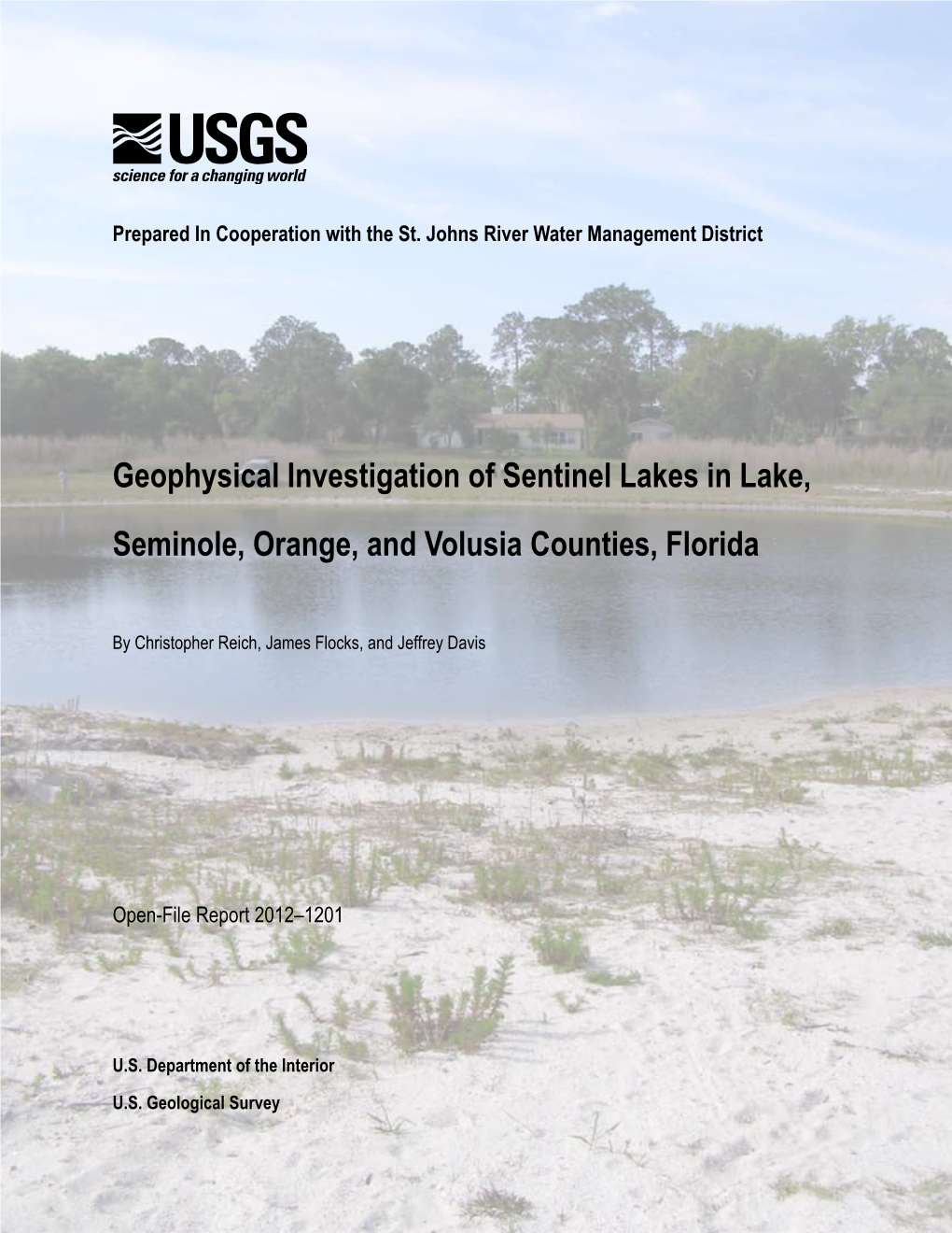 Geophysical Investigation of Sentinel Lakes in Lake, Seminole, Orange, and Volusia Counties, Florida