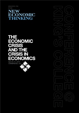 George Soros, a Long-Time Critic of Classical Economic Theory, for His Support of the Institute for New Economic Thinking and This Conference