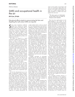 SARS and Occupational Health in The