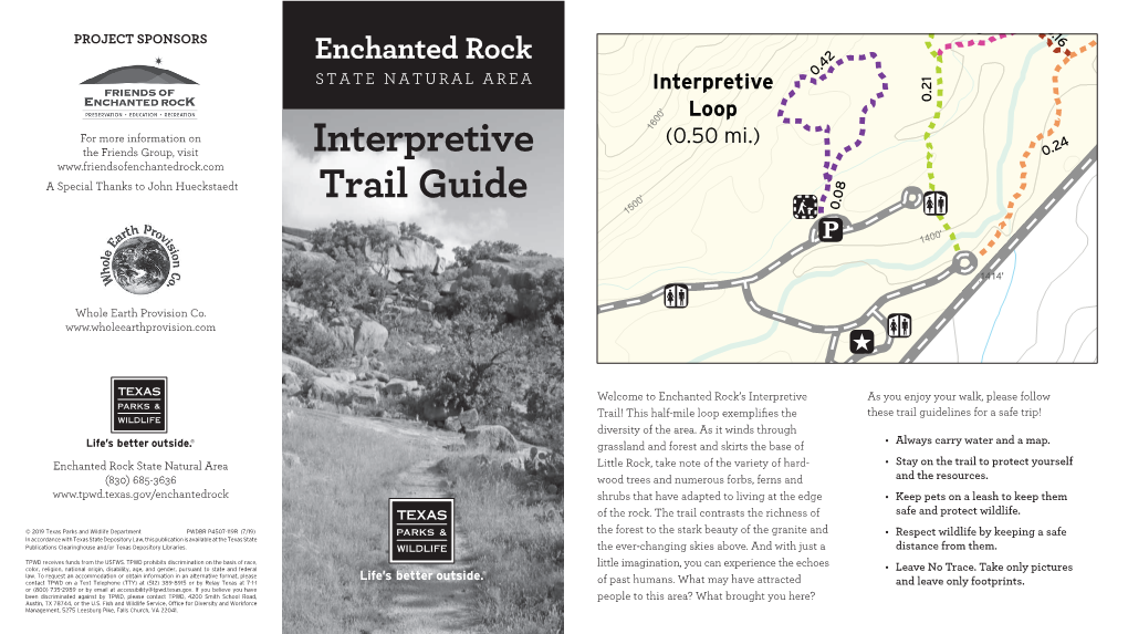 Enchanted Rock State Natural Area Interpretive Trail Guide