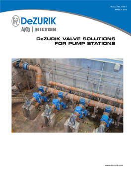 Dezurik VALVE SOLUTIONS for PUMP STATIONS