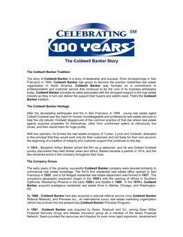 The Coldwell Banker Story