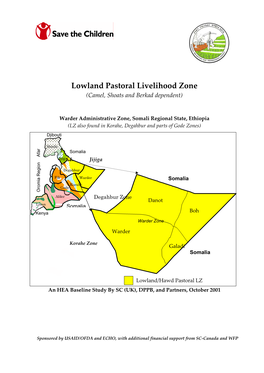 Lowland Pastoral Livelihood Zone (Camel, Shoats and Berkad Dependent)