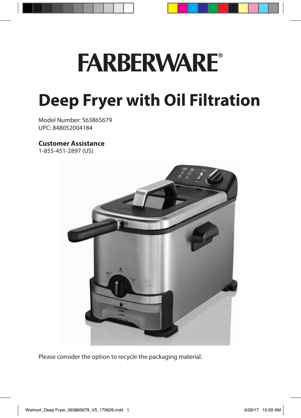Deep Fryer with Oil Filtration