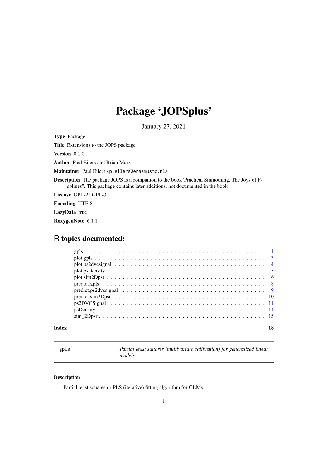 Package 'Jopsplus'