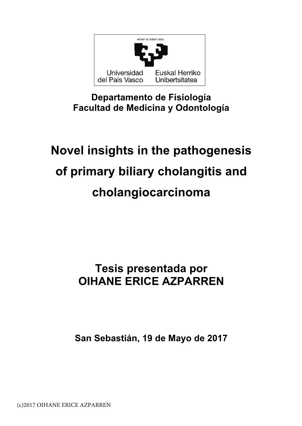 Tesis Presentada Por OIHANE ERICE AZPARREN