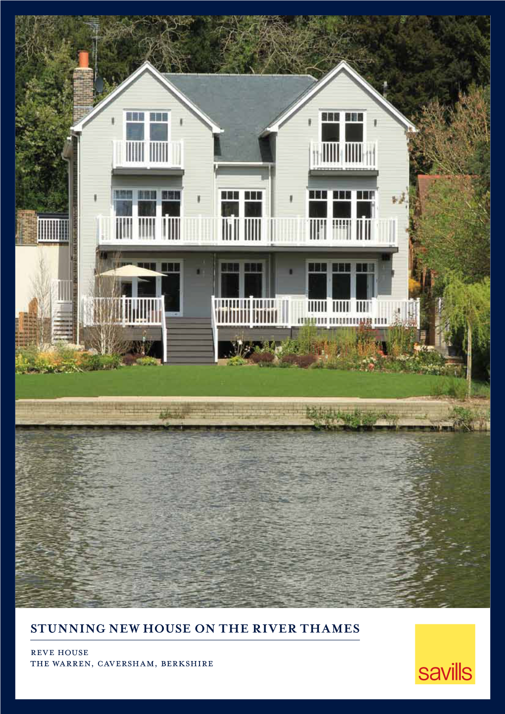 Stunning New House on the River Thames Reve House the Warren, Caversham, Berkshire