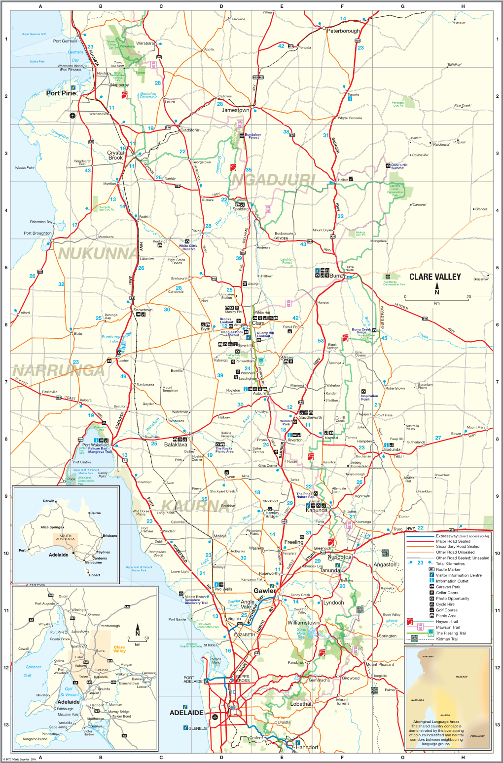 CLARE VALLEY 'Grassville' Red Banks 32 HWY Airstrip Conservation Park 28 Condowie 25 Bungaree Station 0 20 Hart Hanson GOYDER Km