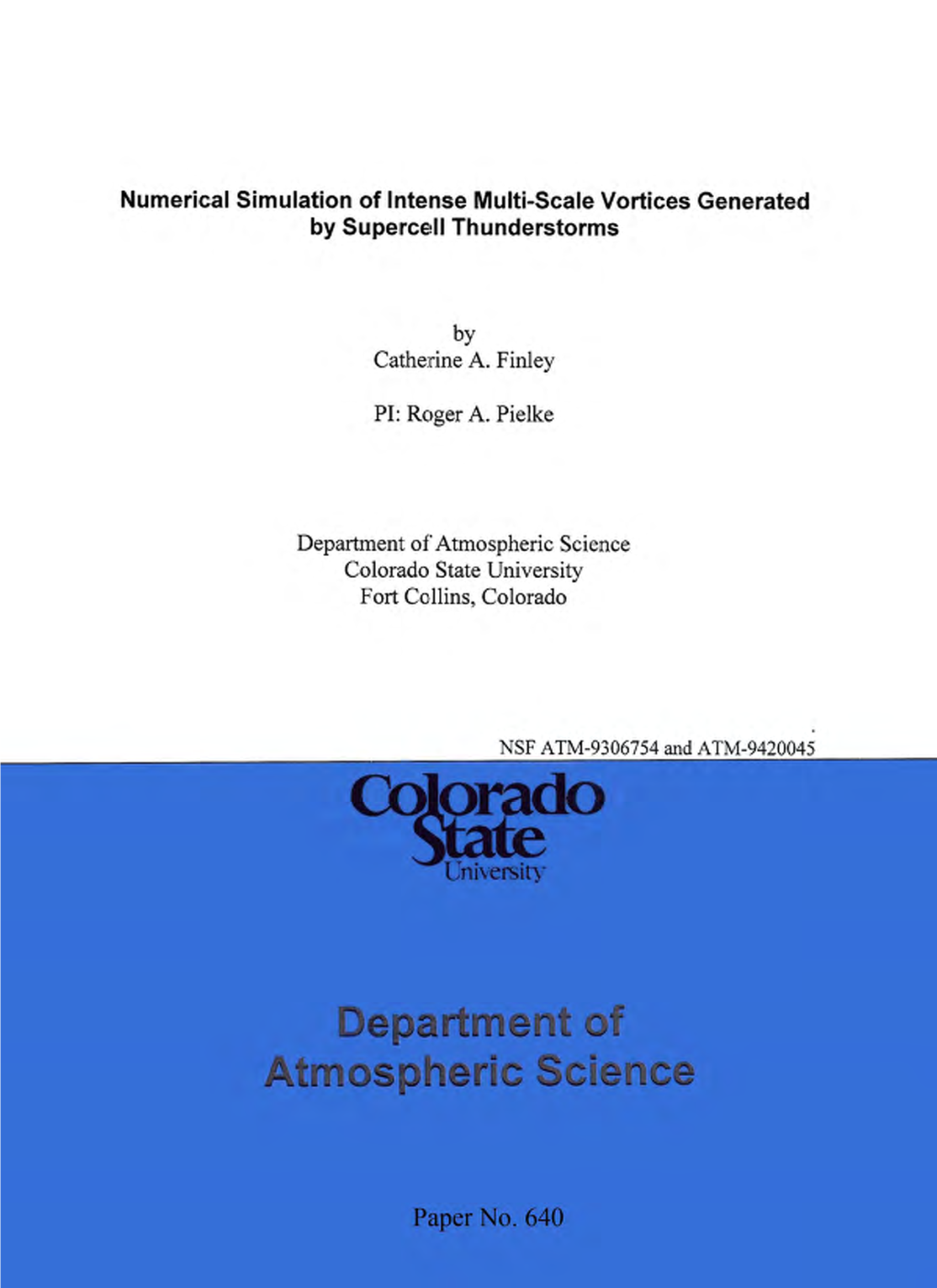 Numerical Simulation of Intense Multi-Scale Vortices Generated by Supercell Thunderstorms