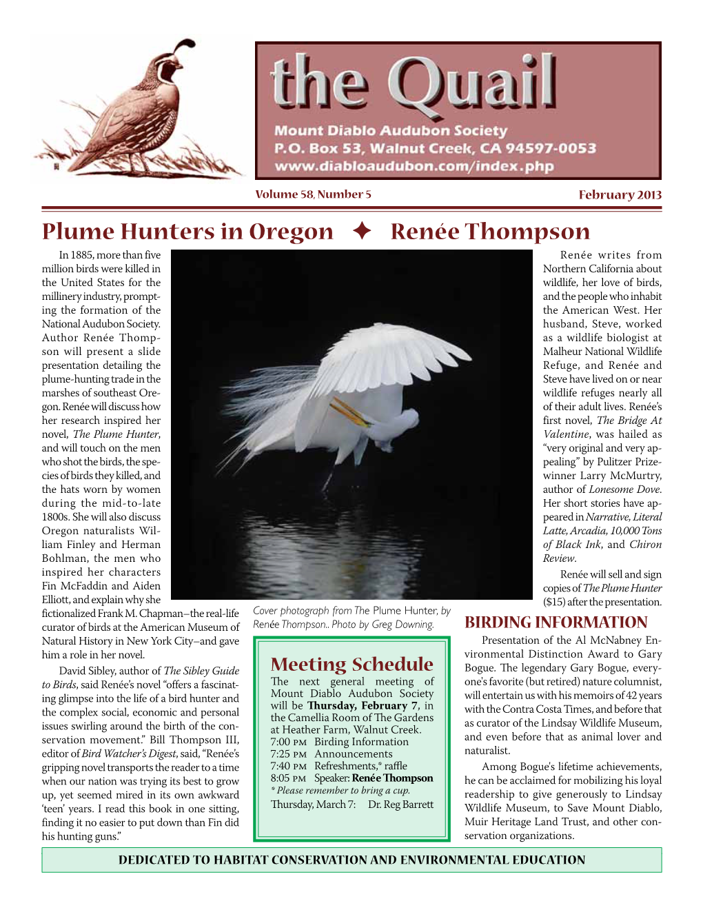 Plume Hunters in Oregon Renée Thompson