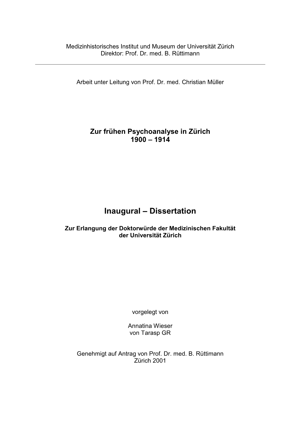 Dissertation