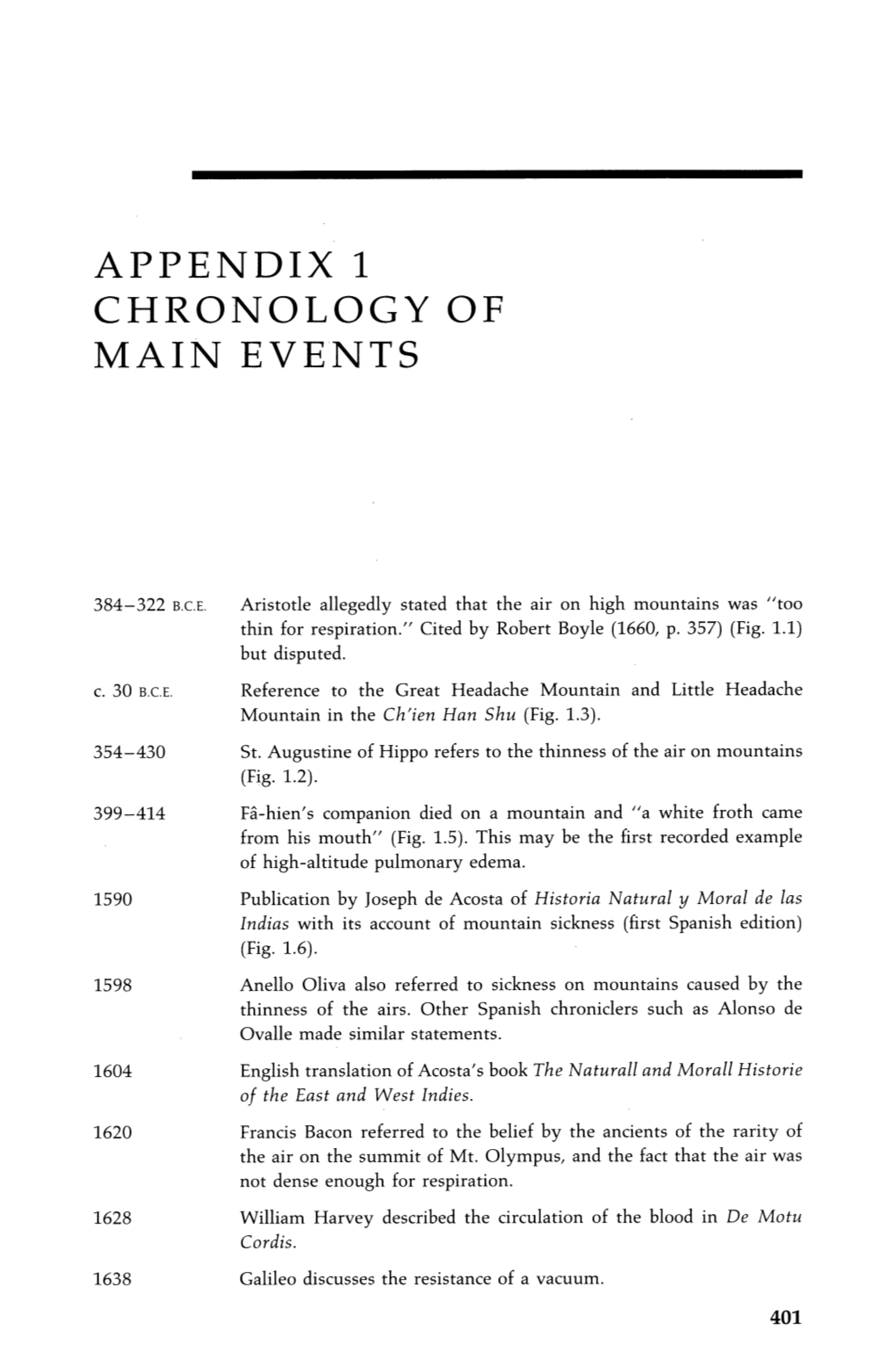 Appendix 1 Chronology of Main Events