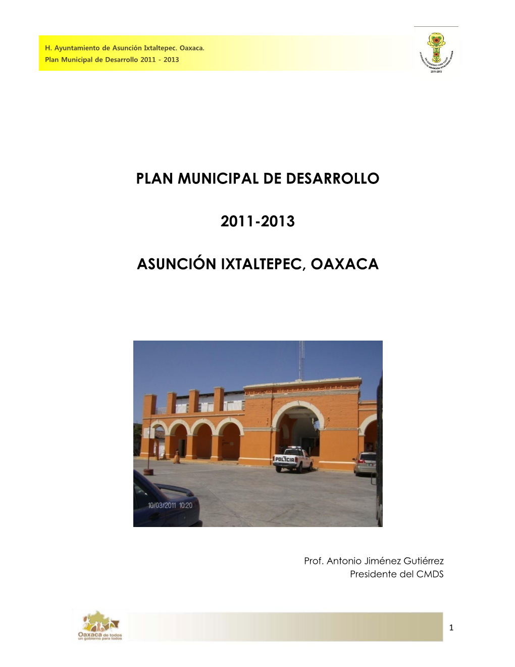 Plan Municipal De Desarrollo 2011-2013