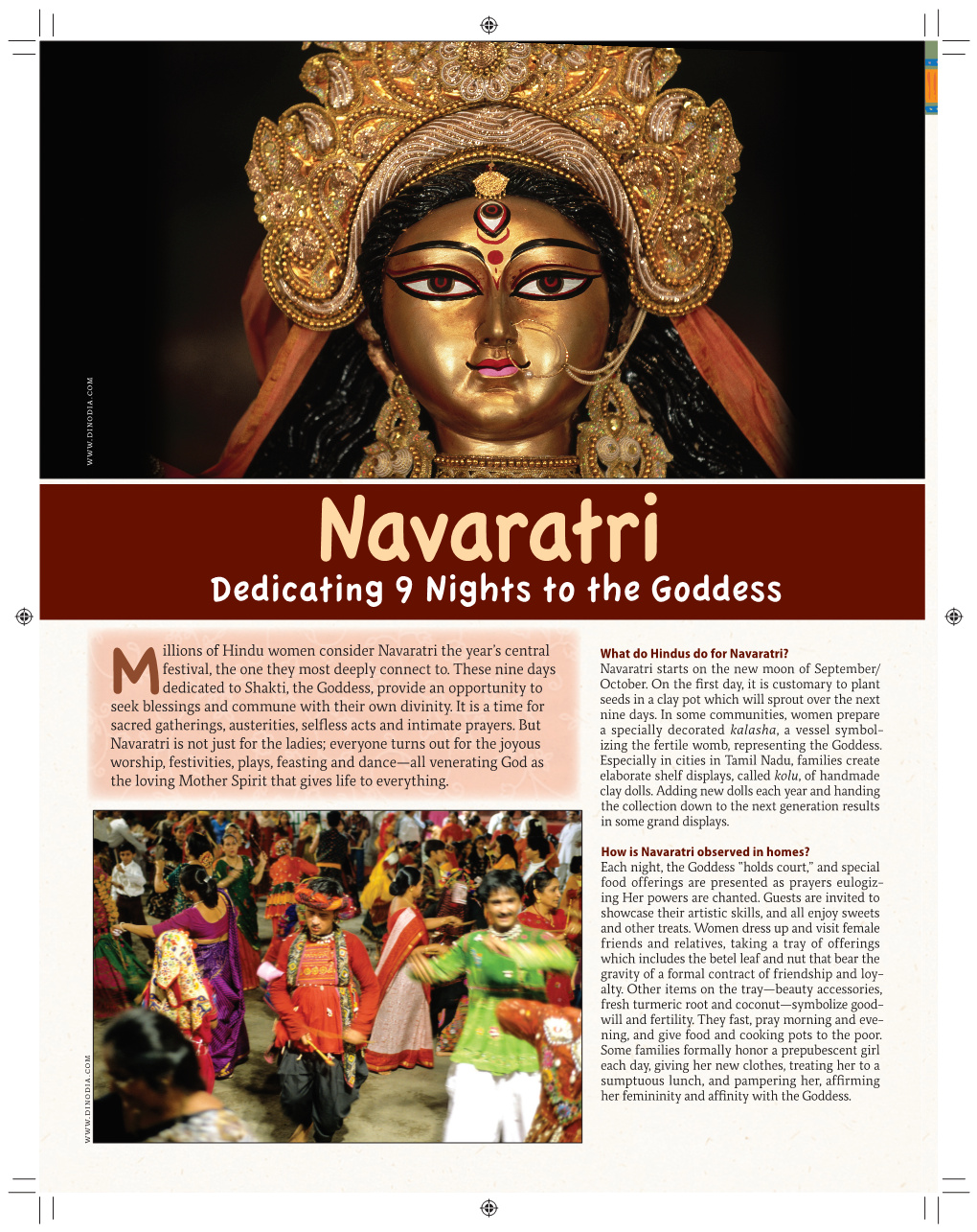 Navaratri Dedicating 9 Nights to the Goddess