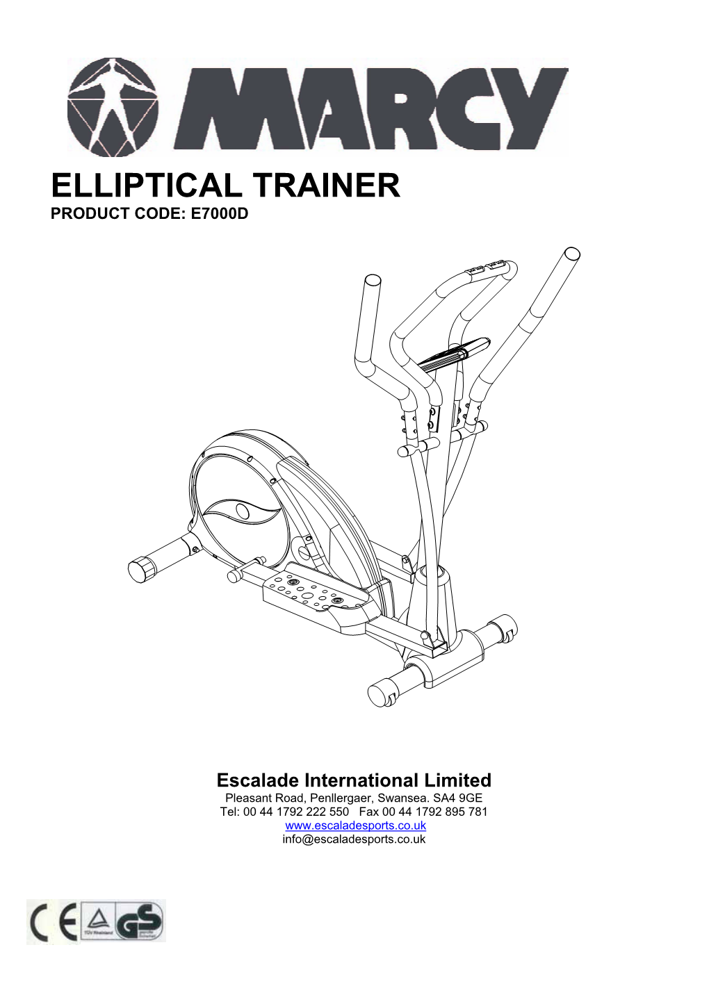 Elliptical Trainer Product Code: E7000d