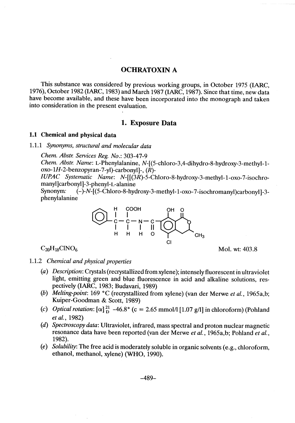 Ochratoxin A