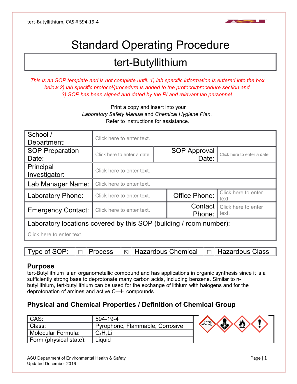 Physical and Chemical Properties / Definition of Chemical Group s1