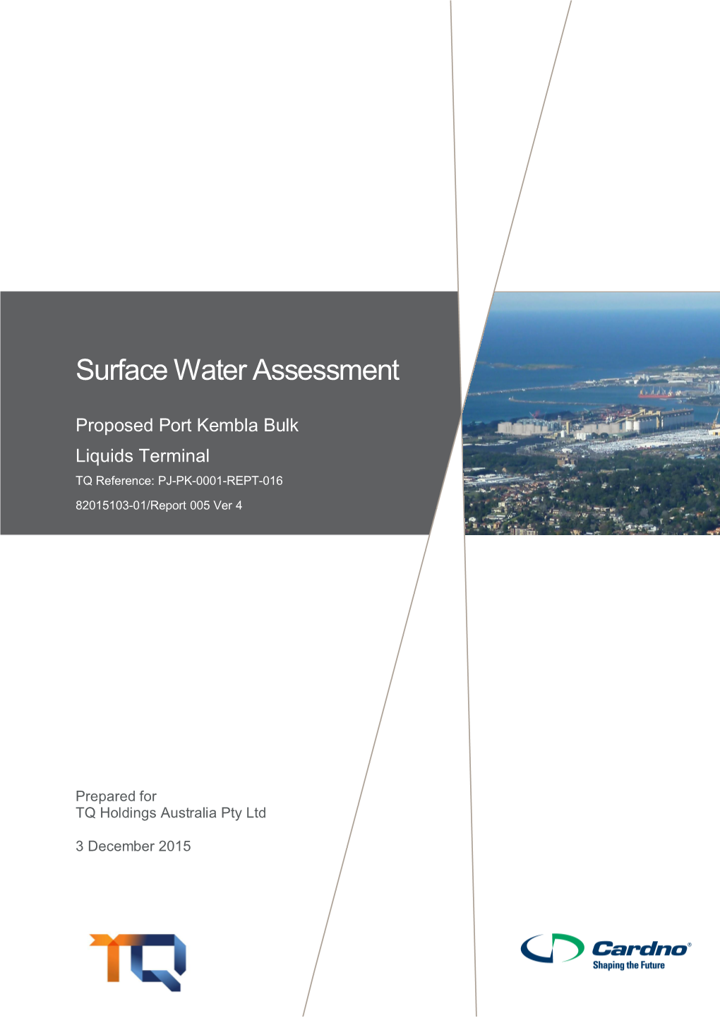 Surface Water Assessment Proposed Port Kembla Bulk Liquids Terminal