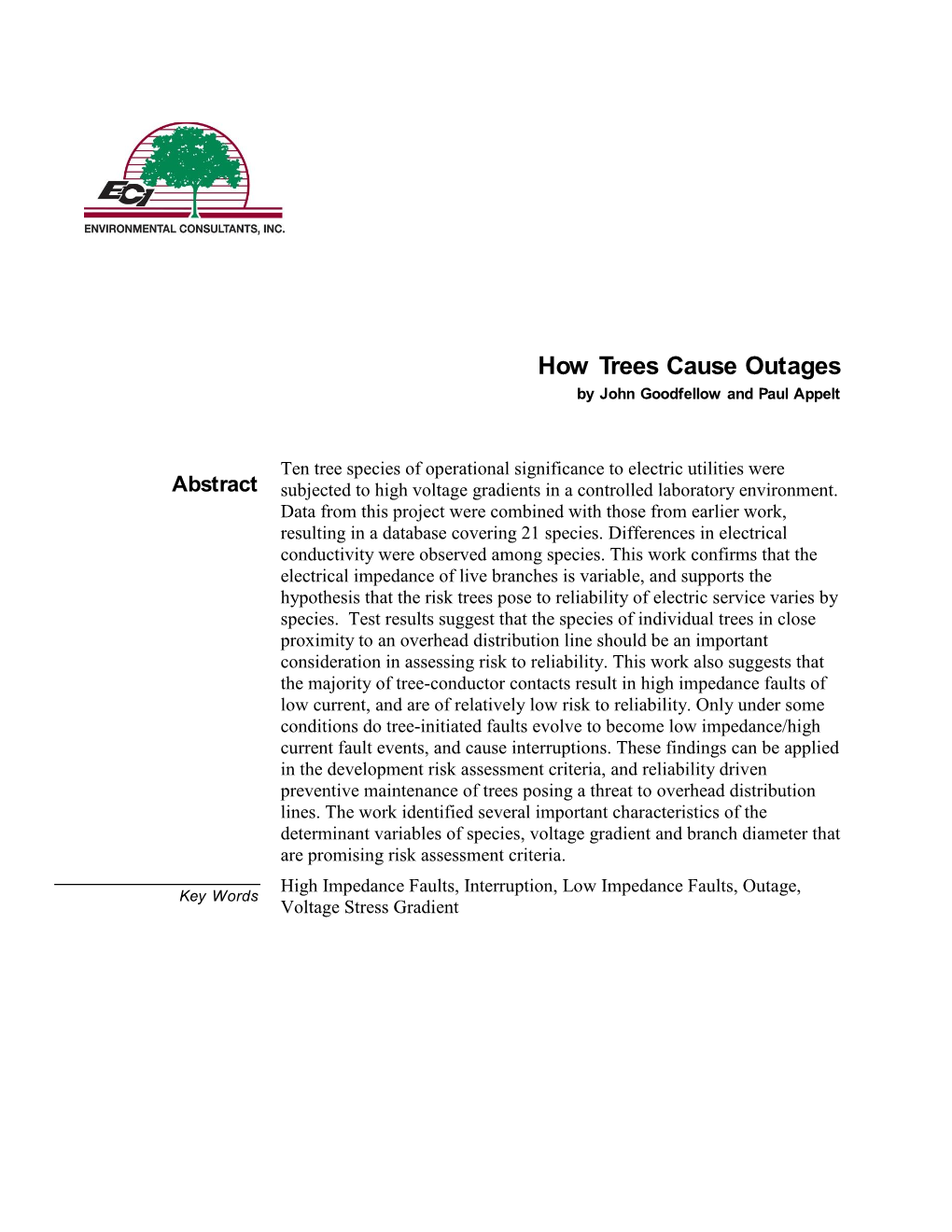 How Trees Cause Outages by John Goodfellow and Paul Appelt