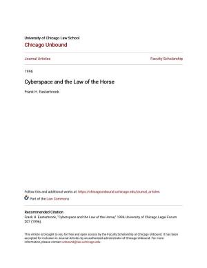 Cyberspace and the Law of the Horse